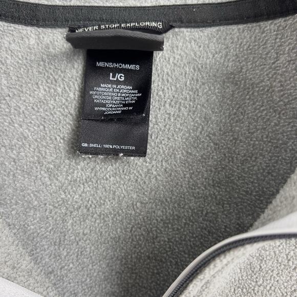 The North Face Fleece 1/4 Zip Grey Men’s Size Large Pullover - Picture 5 of 7